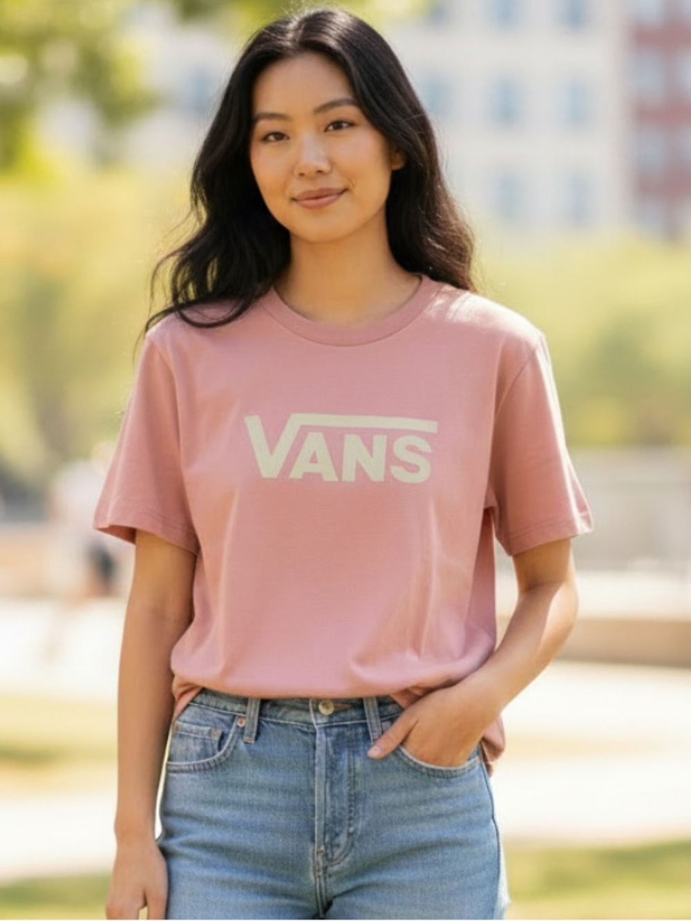 Vans Peach Logo Short Sleeve Tee NWT